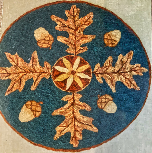 Oak Leaf and Acorn Chair Seat