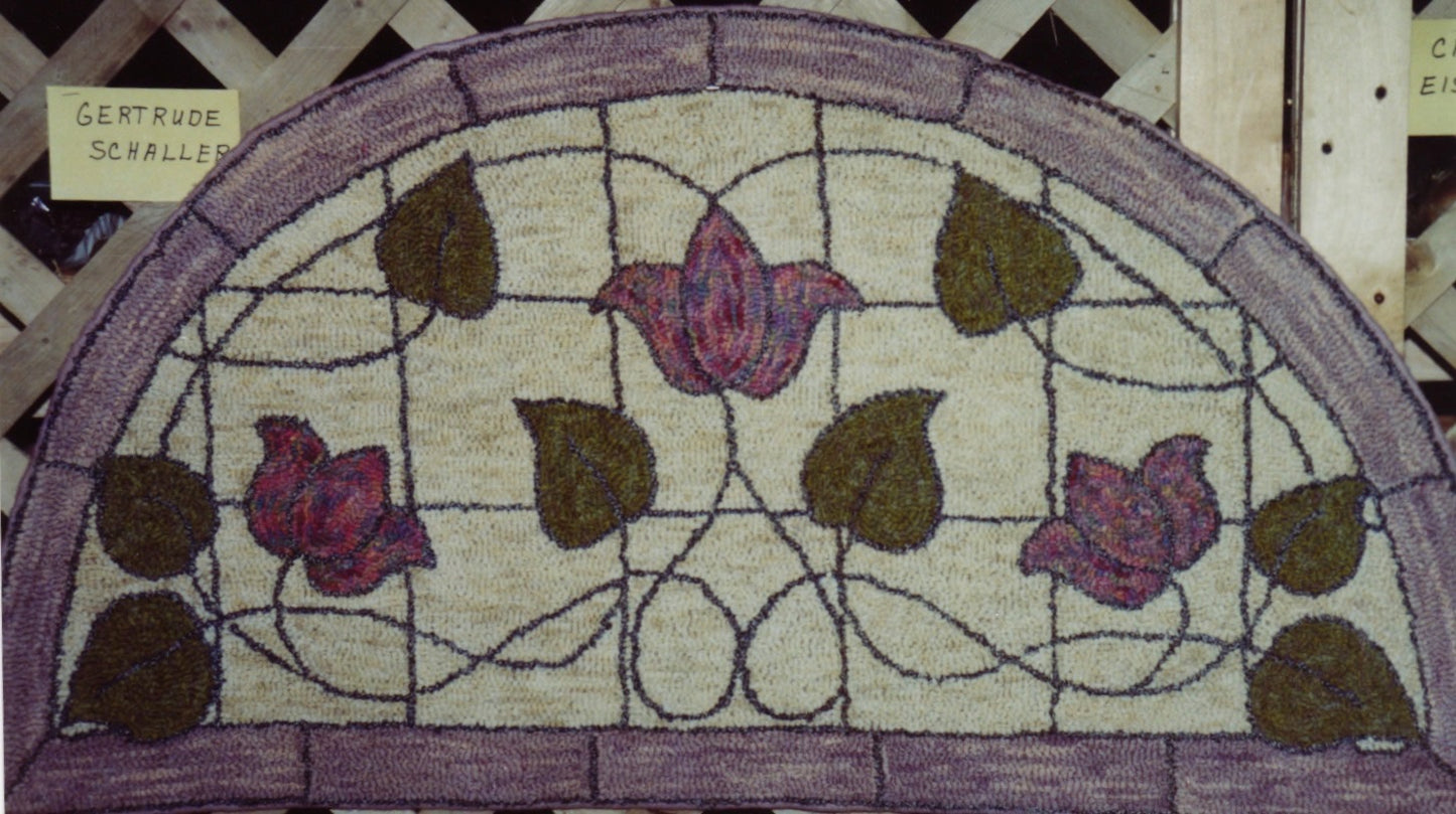 Stained Glass Half Round